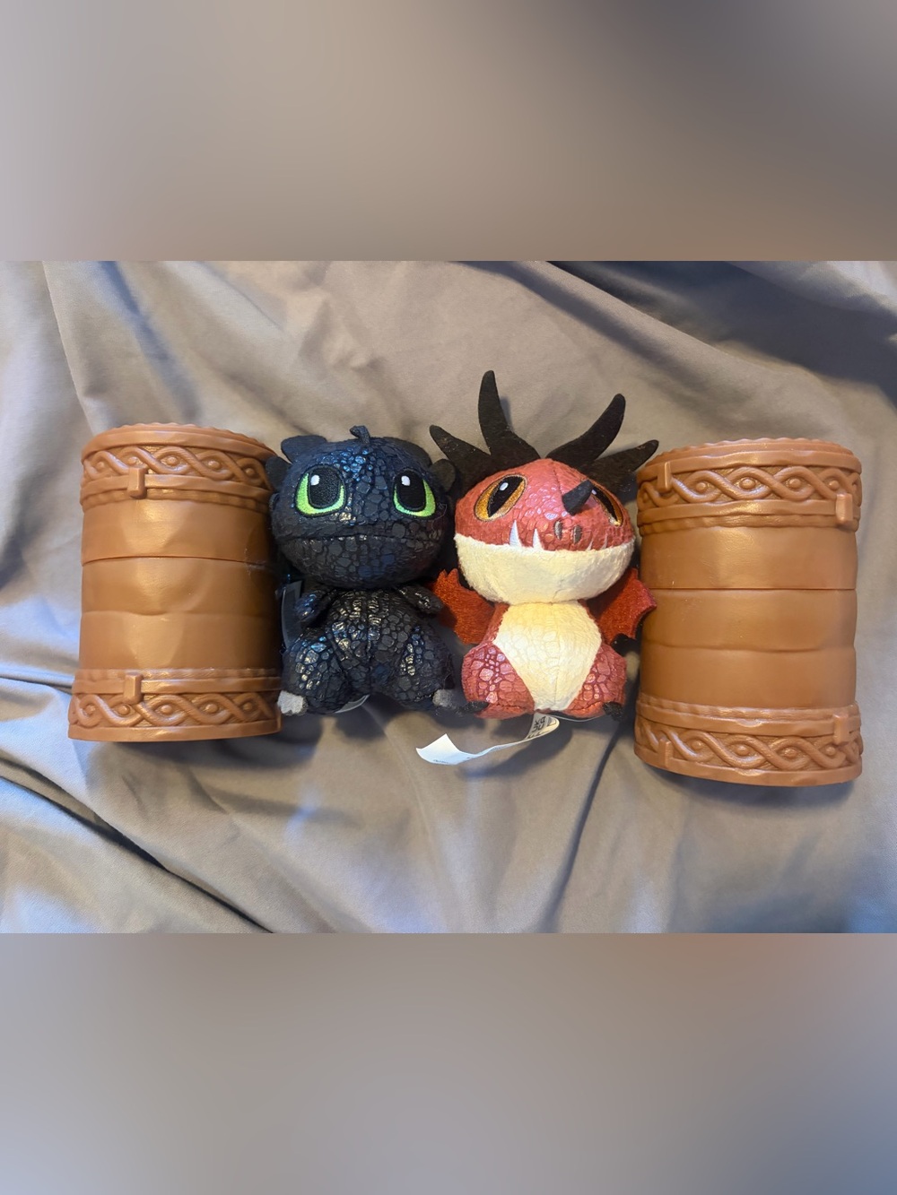 How To Train Your Dragon Toothless & Hookfang Mini Plush Set